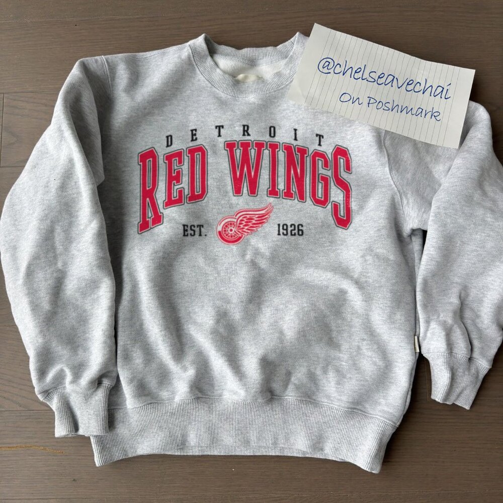 Vintage Detroit Red Wings Hockey Sweatshirt, Detroit Red Wings NHL Hockey Shirt